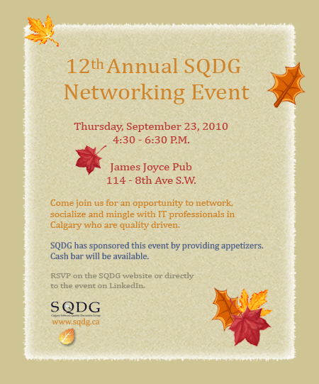 Image for September 23, 2010 Networking Event